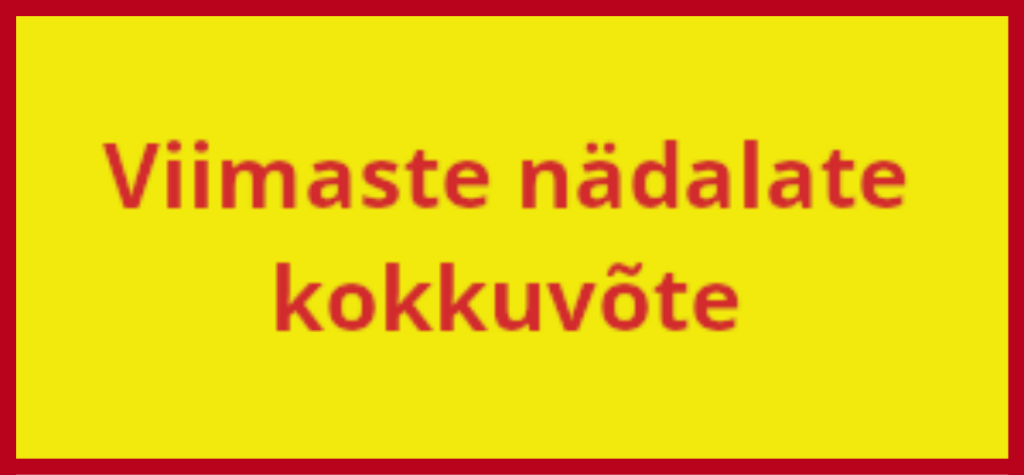 nädala kokkuvõte